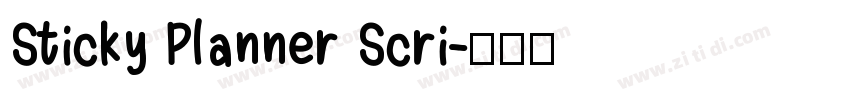 Sticky Planner Scri字体转换